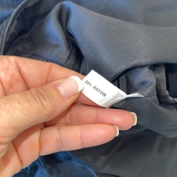 Carolina Herrera Womens Dress Size S Black Jacquard Ruffle Trim Vintage - Picture 12 of 16